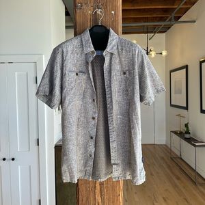 PATAGONIA Medium- Grey Short Sleeved Button Down